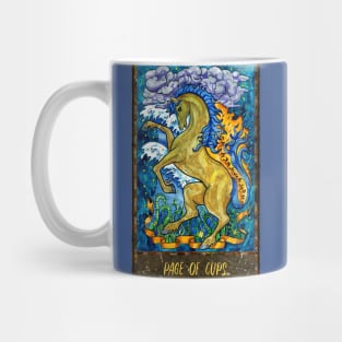 Page of Cups. Magic Gate Tarot Card Design. Mug